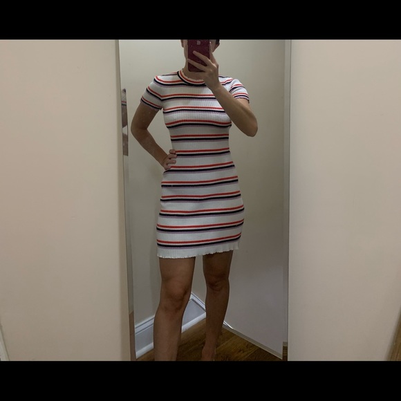 Free people ribbed striped dress - Picture 3 of 5